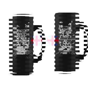 イギリス ユニオンジャック フラッグ イギリス 猫 イギリス コーヒーマグ - Kawaiitshirt