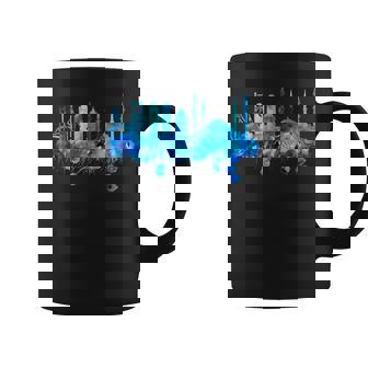 イスタンブールのスカイライン 青いモスク 青い絵 トルコ コーヒーマグ - Kawaiitshirt