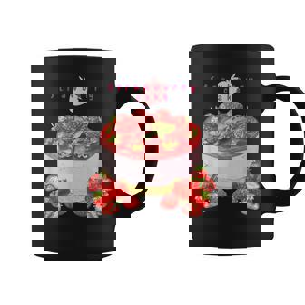 イチゴケーキ スイーツ デザート かわいい 春 パティシエ、普段着、いちご狩り、いちご、ストロベリー、お菓子 コーヒーマグ - Kawaiitshirt