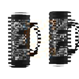 イニシャル 名前 文字 E アルファベット キュービズム アートスタイル 長袖tシャツ コーヒーマグ - Kawaiitshirt