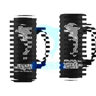 イルカ Dolphin ドルフィン【どうぶつフレンズ】水族館 海の生き物 ゆるくて かわいい 動物 イラスト コーヒーマグ - Kawaiitshirt