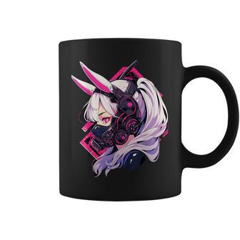 イースターバニーイヤー サイバーパンク エステティックテックウェア コーヒーマグ - Kawaiitshirt