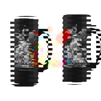 イースターバニー卓球ウサギイースターエッグ卓球 コーヒーマグ - Kawaiitshirt