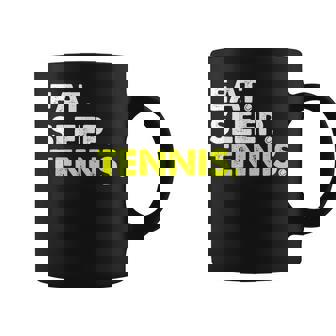 イート・スリープ・テニス コーヒーマグ - Kawaiitshirt