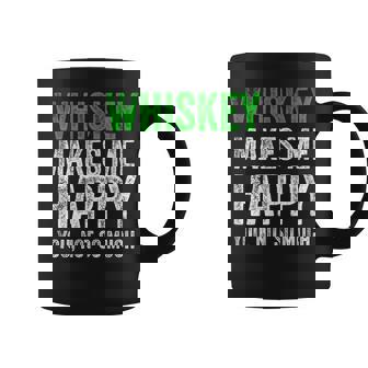 ウィスキーは私を幸せにします、You Noto Much ウイスキー コーヒーマグ - Kawaiitshirt