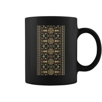 ウクライナ刺繍vyshyvanka エスニック コーヒーマグ - Kawaiitshirt