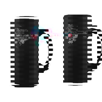 ウクレレ トライバル・フラワー アロハ・ギター ハワイ コーヒーマグ - Kawaiitshirt