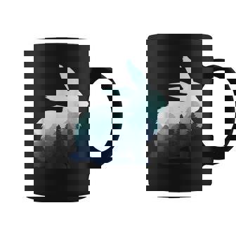 ウサギ バニー 野ウサギ 動物 野生 芸術的 グラフィック 自然 コーヒーマグ - Kawaiitshirt