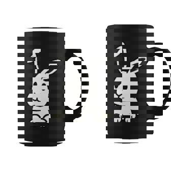 ウサギの穴から出てトラブルに巻き込まれる コーヒーマグ - Kawaiitshirt