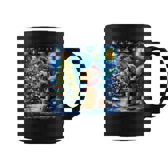 エアデール・テリア 星降る夜 クリスマス ゴッホ 犬の休日 コーヒーマグ - Kawaiitshirt