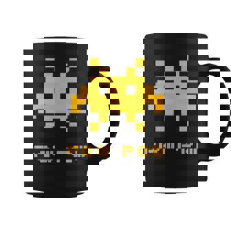 エイリアンインベーダーズピューピュースペース8ビットレトロビデオゲームギフト コーヒーマグ - Kawaiitshirt
