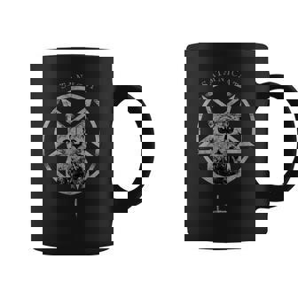 オカルト ゴシック グランジ サタン 猫 悪魔 ブラック バフォメット パンク 666 コーヒーマグ - Kawaiitshirt