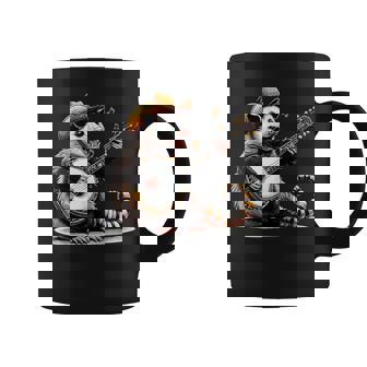 オポッサム演奏 バンジョー ギター 面白い ポッサムハット ゴミ オポッサム コーヒーマグ - Kawaiitshirt