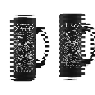 オルカのセラピー キュートなクジラ 面白い言葉 コーヒーマグ - Kawaiitshirt