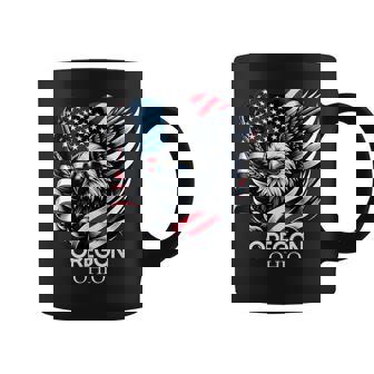 オレゴン州オハイオ州 7月4日 アメリカ国旗 コーヒーマグ - Kawaiitshirt
