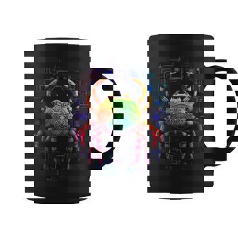 カニ曼荼羅動物モチーフアートカニ コーヒーマグ - Kawaiitshirt