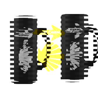 カミーノデサンティアゴの巡礼のシンボル、ブエンカミノシェル コーヒーマグ - Kawaiitshirt