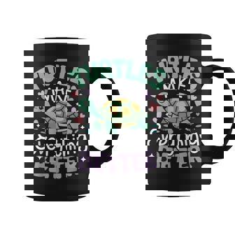 カメがすべてを良くするかわいい陸亀 コーヒーマグ - Kawaiitshirt