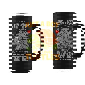 カメが大好きな少年 コーヒーマグ - Kawaiitshirt