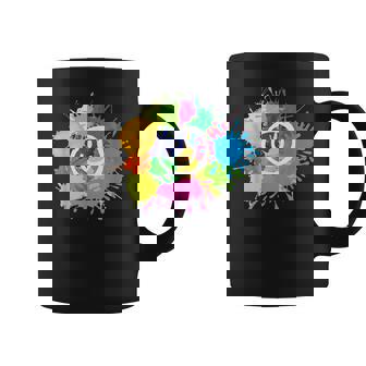 カラフル スプラッター ペイント 水彩 スマイル フェイス ユニセックス コーヒーマグ - Kawaiitshirt