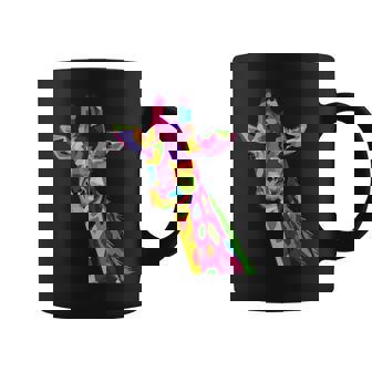 カラフルなキリン愛動物愛キリン コーヒーマグ - Kawaiitshirt