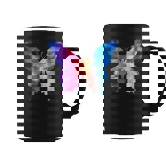 カラフルなシルエット抽象的な水彩蝶 コーヒーマグ - Kawaiitshirt