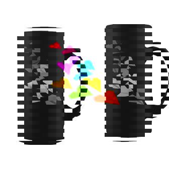 カラフルな紙飛行機デザイン 飛行機愛好家向け コーヒーマグ - Kawaiitshirt