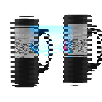 カリフォルニアの桟橋からのカラフルな海の景色 コーヒーマグ - Kawaiitshirt