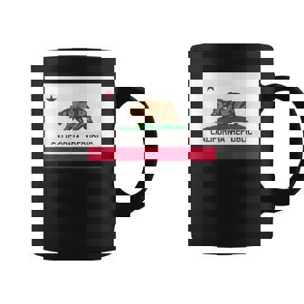 カリフォルニア州「ベアリパブリック」州旗 コーヒーマグ - Kawaiitshirt