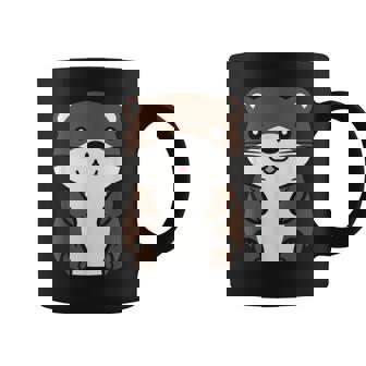 カワウソの赤ちゃん 動物 かわいい シンプルな小さなカワウソ コーヒーマグ - Kawaiitshirt