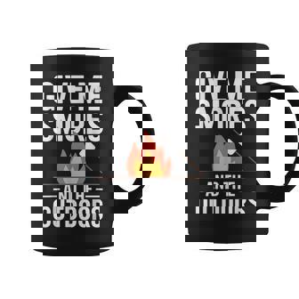 キャンプ&ハイカー向け、スモーズアンドザアウトドアデザインを与えてください コーヒーマグ - Kawaiitshirt