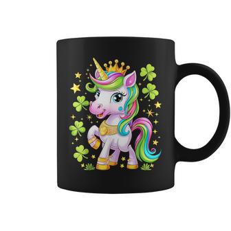 キュート レプリコーン ユニコーン シャムロック 聖パトリックデー ガールズ キッズ コーヒーマグ - Kawaiitshirt