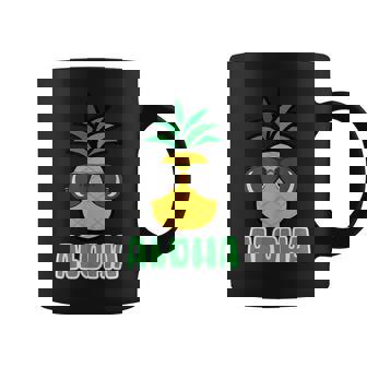 キュートなアロハパイナップルサングラス ハワイアンティキ コーヒーマグ - Kawaiitshirt