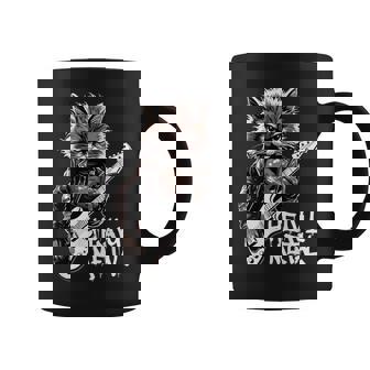 ギターを弾く猫 ヘヴィメタル ロックキャット おもしろギタリスト コーヒーマグ - Kawaiitshirt