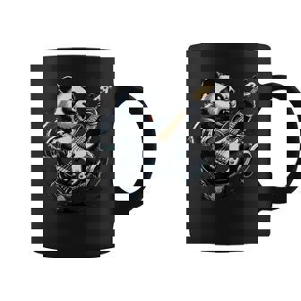 ギター付きパンダ グラフィック パンダ愛好家 パンダ ベース演奏 コーヒーマグ - Kawaiitshirt