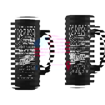 クリアウォーター アメリカ国旗 Gps座標 クリアウォーター コーヒーマグ - Kawaiitshirt