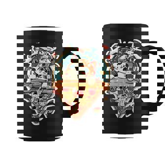 クレイジー ペパロニ ピザ キャット カルツォーネ トラ猫 ファーストフードの子猫 コーヒーマグ - Kawaiitshirt