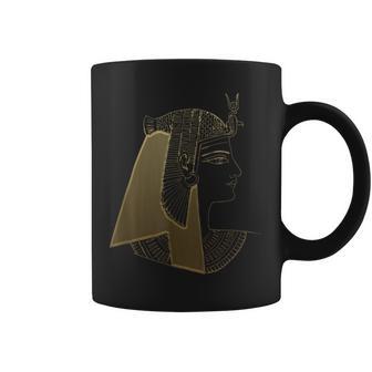 クレオパトラ 古代エジプト女王 ゴールデンファラオ アートデザイン コーヒーマグ - Kawaiitshirt