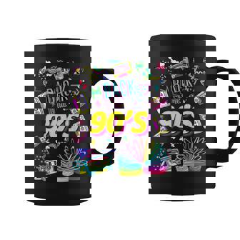 クールな90年代フォーエバー、ヴィンテージレトロバックトゥ90年代のグラフィックデザイン。 コーヒーマグ - Kawaiitshirt