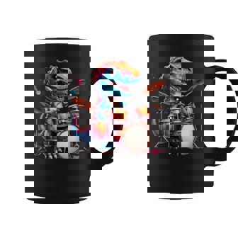 クールなt-Rex恐竜ドラマー音楽バンドデザイン。 コーヒーマグ - Kawaiitshirt