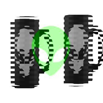 グリーンエイリアンヘッドアパレル 90年代スタイル ファニー エイリアン コーヒーマグ - Kawaiitshirt