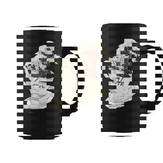 グレートウェーブ カフェラテ コーヒー カフェイン 神奈川 北斎 コーヒーマグ - Kawaiitshirt