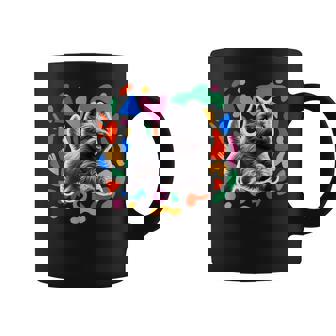 ケアンテリア カラフルなデザインの犬 コーヒーマグ - Kawaiitshirt