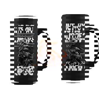 コモドドラゴンを愛するただの少年 男の子 キッズ コーヒーマグ - Kawaiitshirt