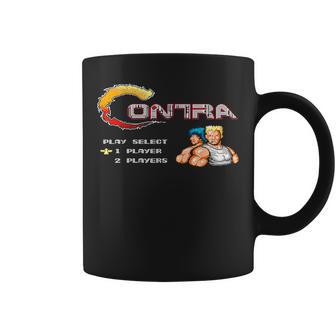 コントラ タイトル スクリーン レトロ ゲーマー ピクセル ウォリアー クラシック ゲーム コーヒーマグ - Kawaiitshirt