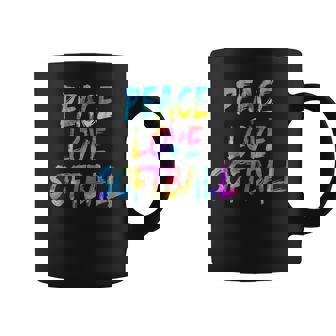 コーチ野球選手の衣装平和愛ソフトボール コーヒーマグ - Kawaiitshirt