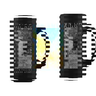 ゴッホ 面白いtシャツ アート 夜のカフェテラス 印象派 絵画 メンズ レディース 面白い 服 美術 油彩画 コーヒーマグ - Kawaiitshirt