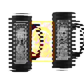 ゴールデンレトリバー 面白いtシャツ 犬 タロット カード メンズ 子供 おもしろ 服 グッズ ネタ わんこ コーヒーマグ - Kawaiitshirt