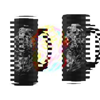 ゴールデン・レトリーバー 犬 カラフル ポップアート 犬好き コーヒーマグ - Kawaiitshirt