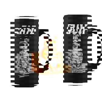 サウナauna さうな 整う アウトドア 焚火 おもしろ 犬 柴犬好き 柴犬 名言 文字 面白い ふざけた ネタ コーヒーマグ - Kawaiitshirt